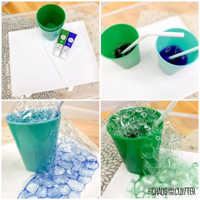 Bubble Painting Fish and Turtle