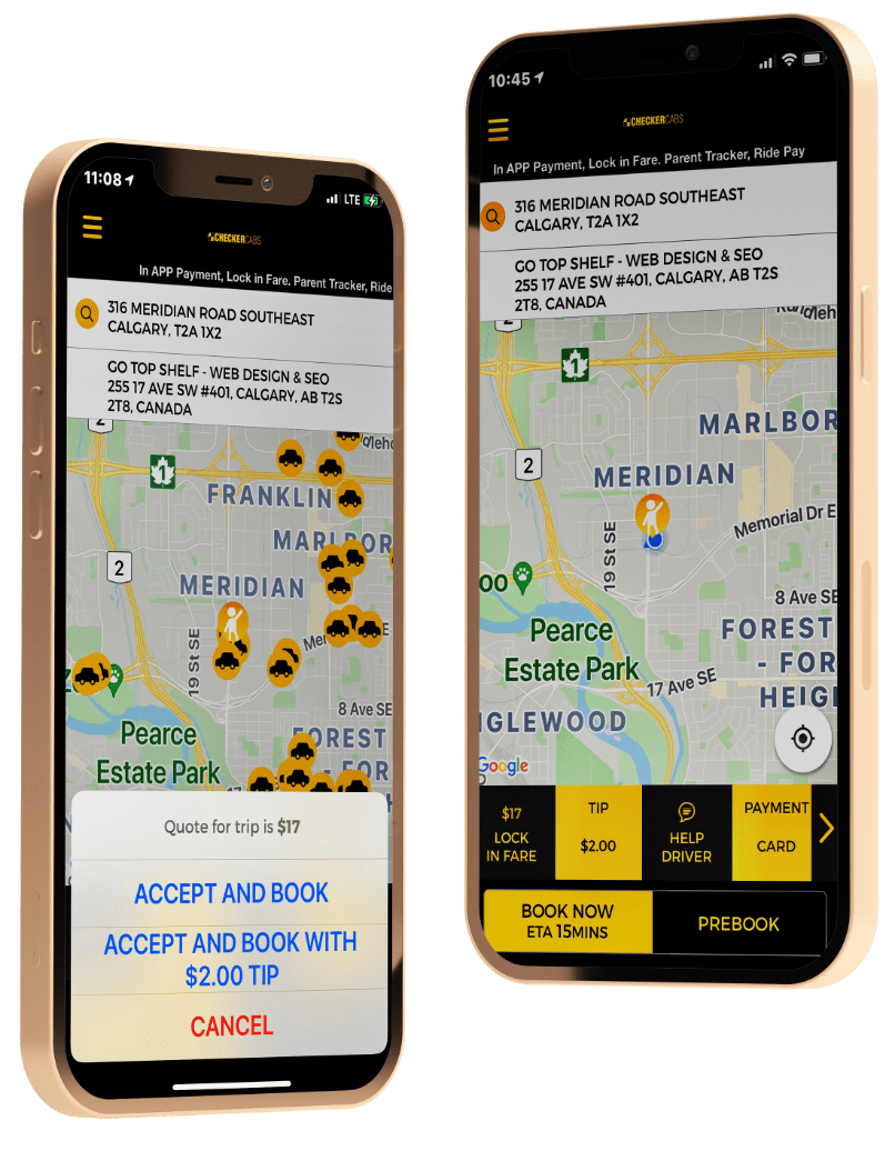 Calgary Taxi Cabs Checker Yellow Cab The Checker Group