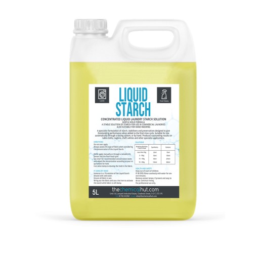 TCH 5L Concentrated Liquid Laundry Starch Solution, for a Crisp Stiff