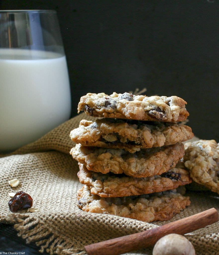 Spiced Brandy Oatmeal Raisin Cookies The Chunky Chef