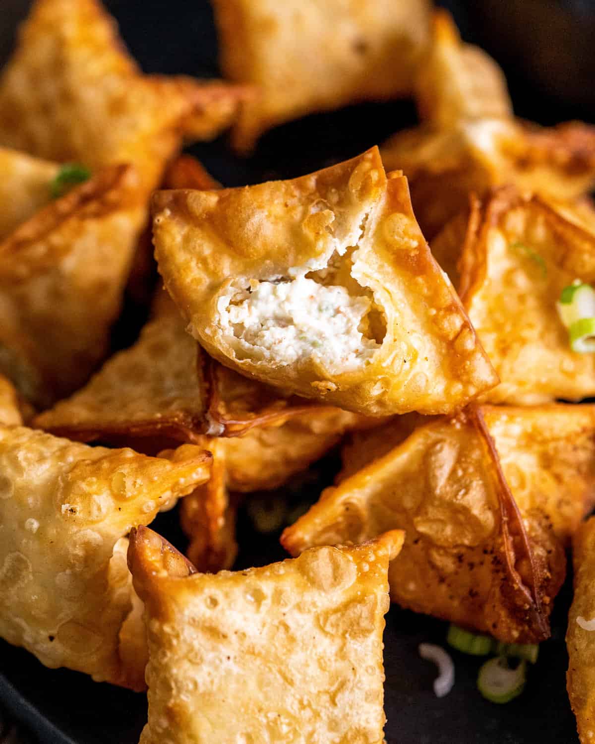 Crab Rangoon Recipe (crab + cream cheese wontons) The Chunky Chef