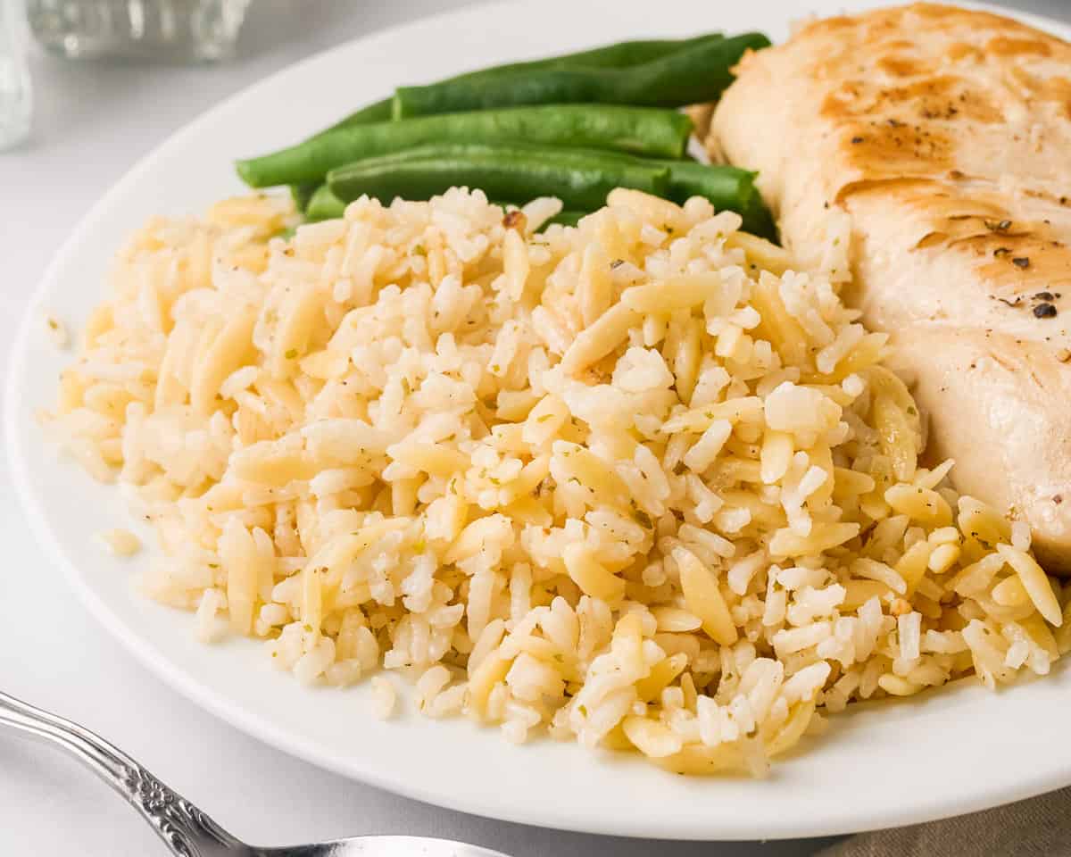 Garlic Parmesan Rice Pilaf The Chunky Chef