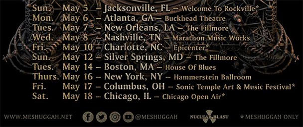 Meshuggah The Black Dahlia Murder Tour The Circle Pit