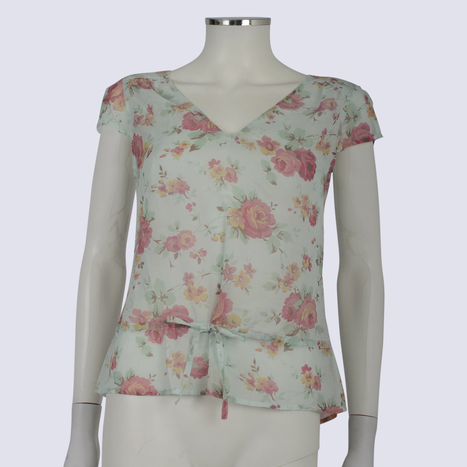 Laura Ashley Floral Sheer Top