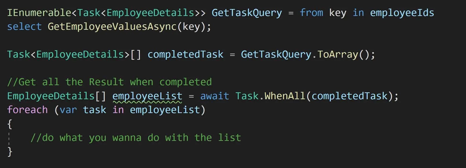 C Multithreading Invoke Asynchronous methods and Combine