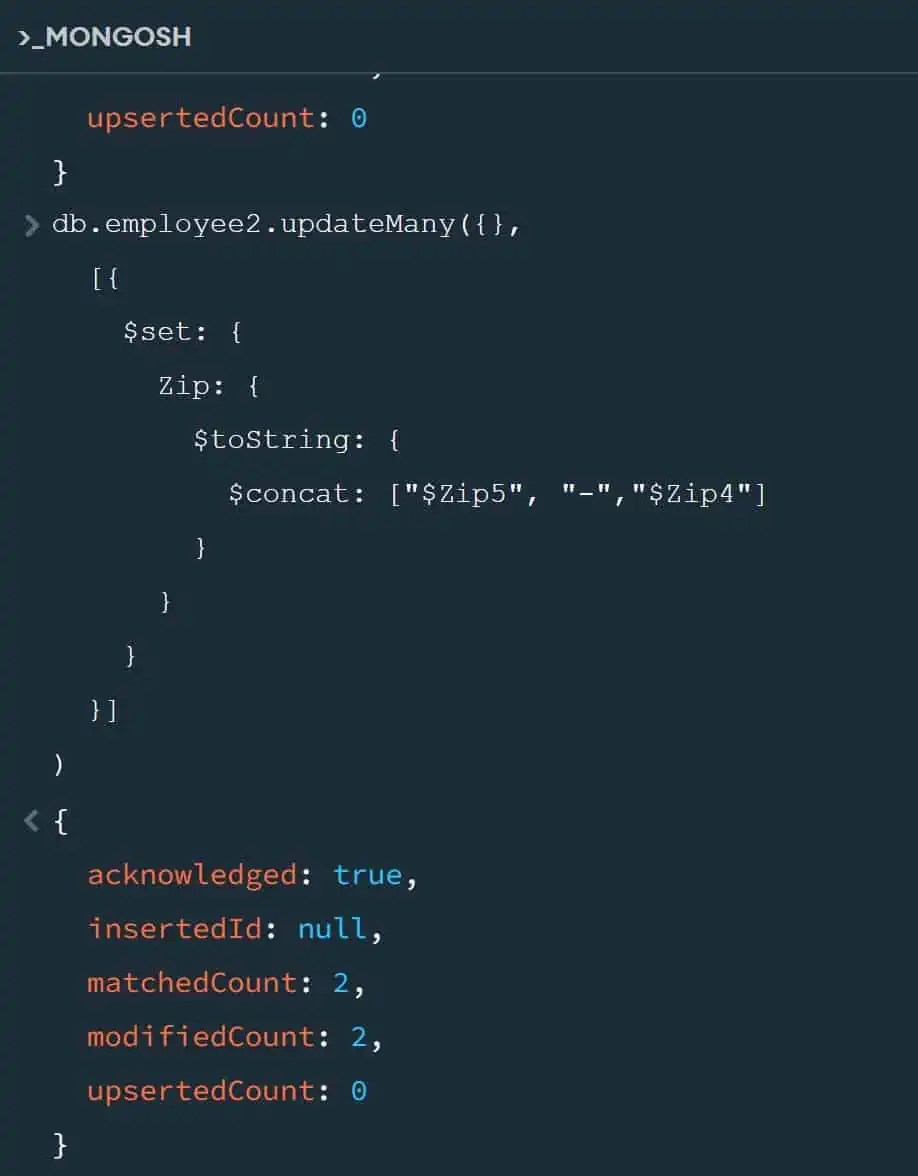 Update MongoDB field using the value of another field TheCodeBuzz