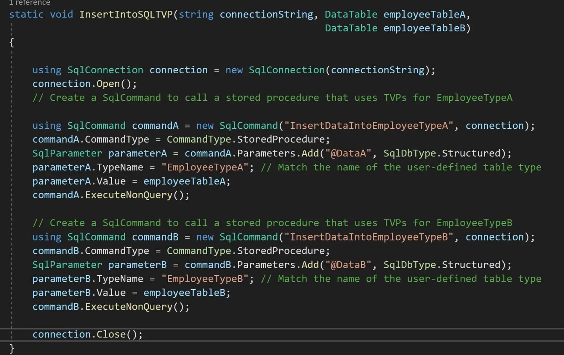 Insert Data Table into SQL Server database Best Practices TheCodeBuzz