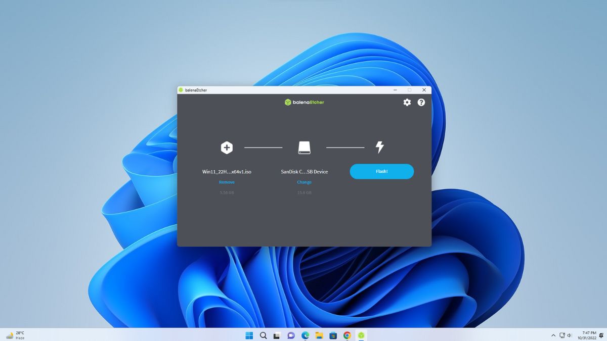 How to Create Windows 11 Bootable USB Using Etcher