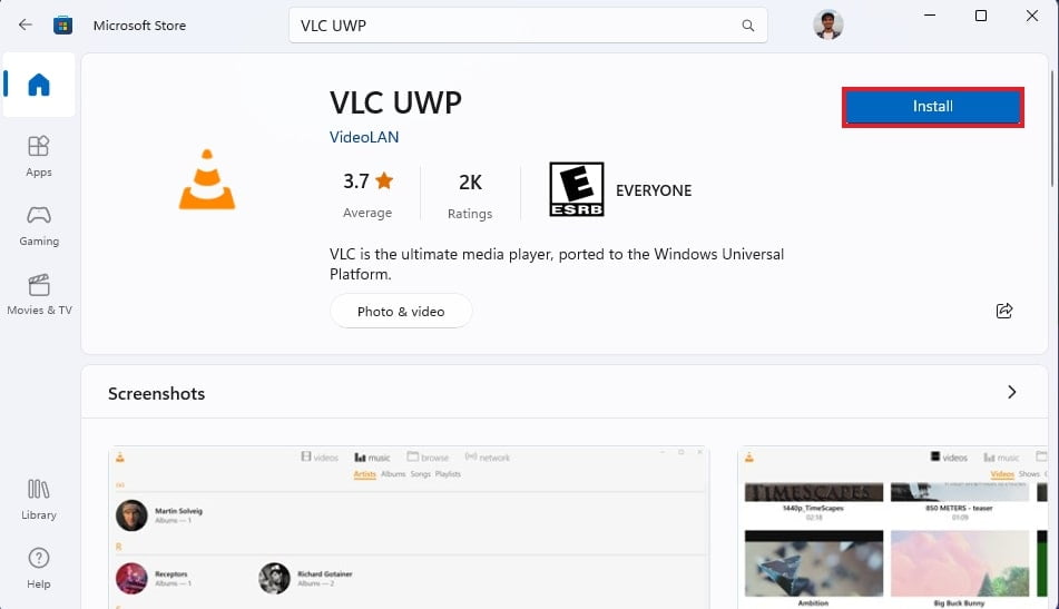 How to Install VLC UWP App for Microsoft Store thecoderworld