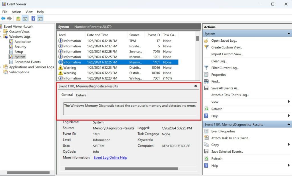 How to Use Windows Memory Diagnostic Tool thecoderworld
