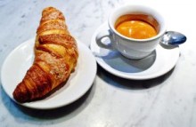 Who doesn't want a perfectly made espresso for breakfast? Beautiful, aromatic, refreshing. Yum!