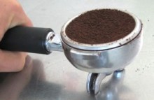 16 grams of espresso grounds produce a great finish and taste
