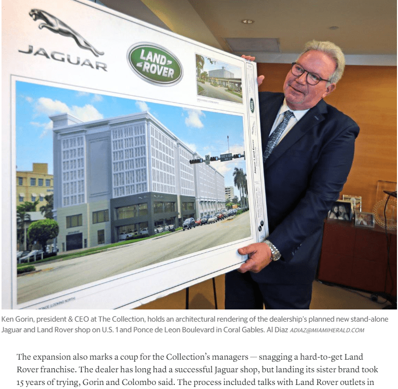 The Collection to build new Jaguar Land Rover Dealership in Coral
