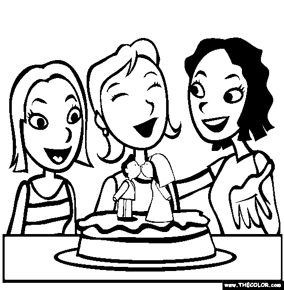 Celebrations Online Coloring Pages