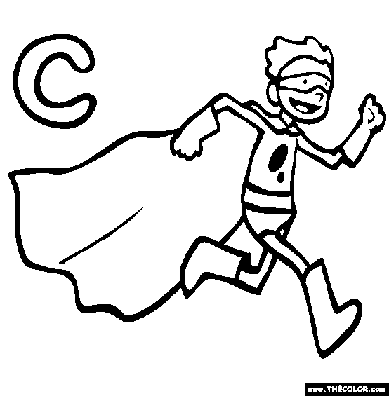 Superhero Cape Coloring Page Sketch Coloring Page