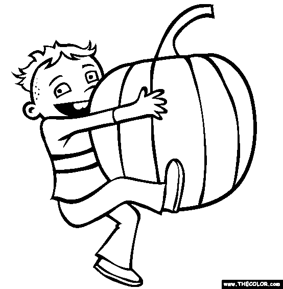 Giant Pumpkin Coloring Page Coloring Pages