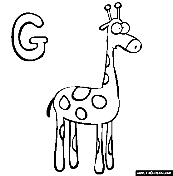 Alphabet Online Coloring Pages