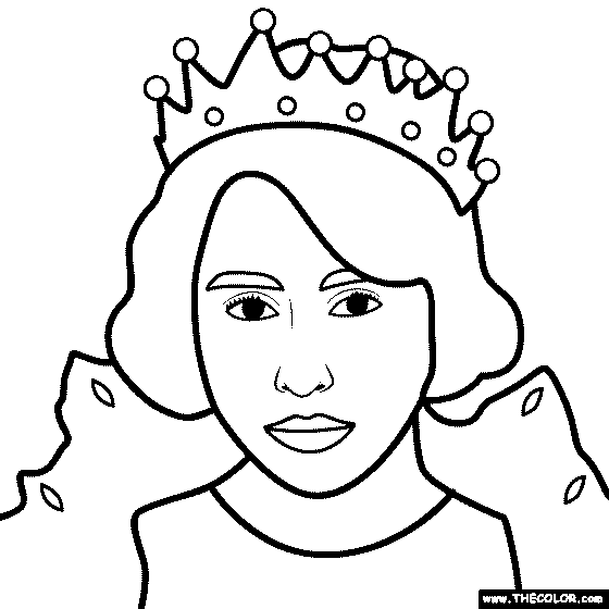 Princess Head Coloring Pages