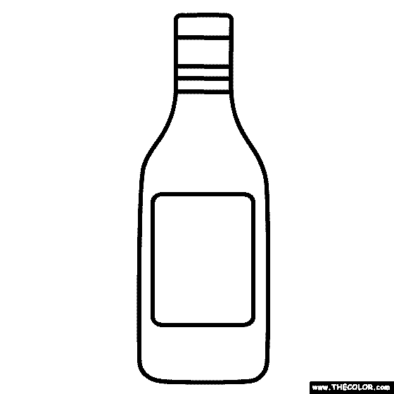 Ranch Dressing Coloring Page