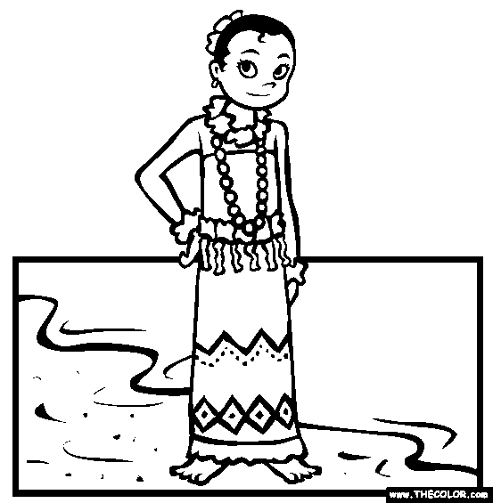 American Samoa Flag Coloring Page Coloring Pages