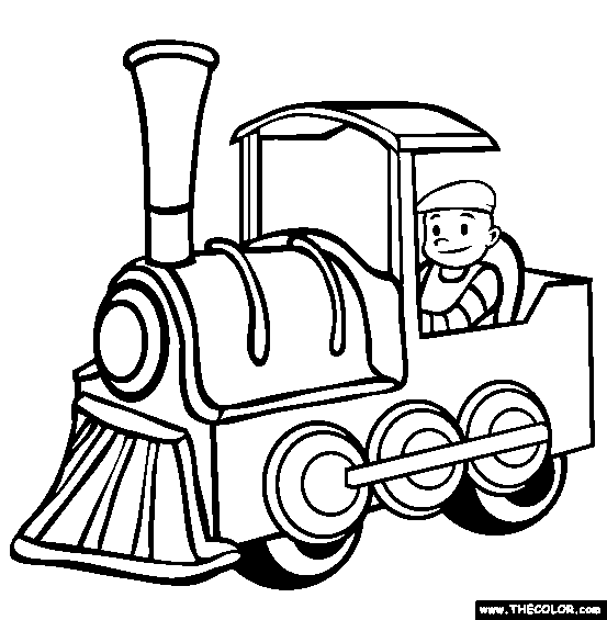 Easy Roller Coaster Coloring Pages