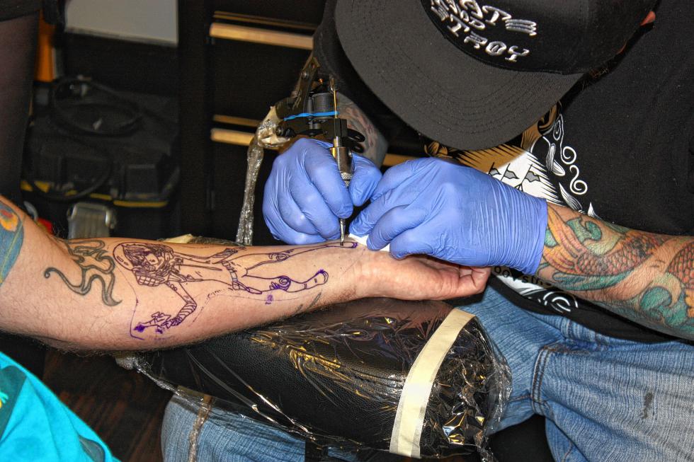 We checked out the starttofinish tattoo process at Buzz
