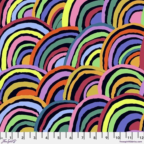 Kaffe Fassett Rainbows QC in Black The Confident Stitch