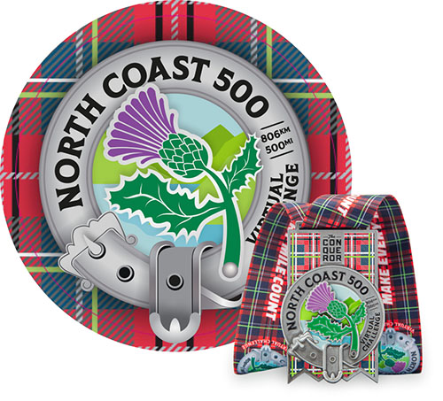 North Coast 500 Virtual Challenge Entry + Medal The Conqueror