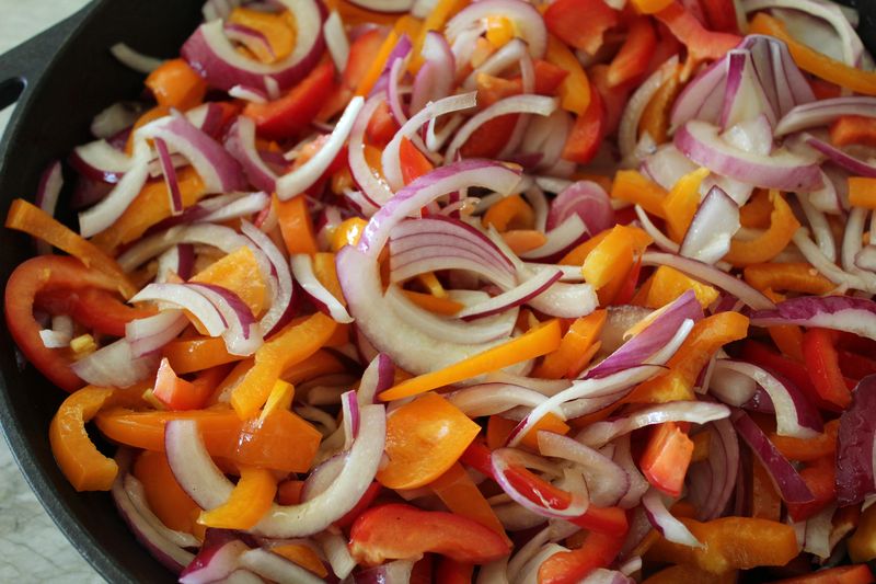 Skillet Grilled Peppers and Onions for Tacos The Conscious Kitchen