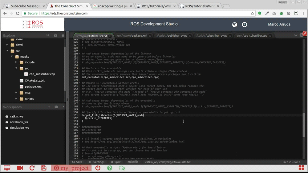 [ROS Q&A] 067 Subscribe custom message attributes The Construct