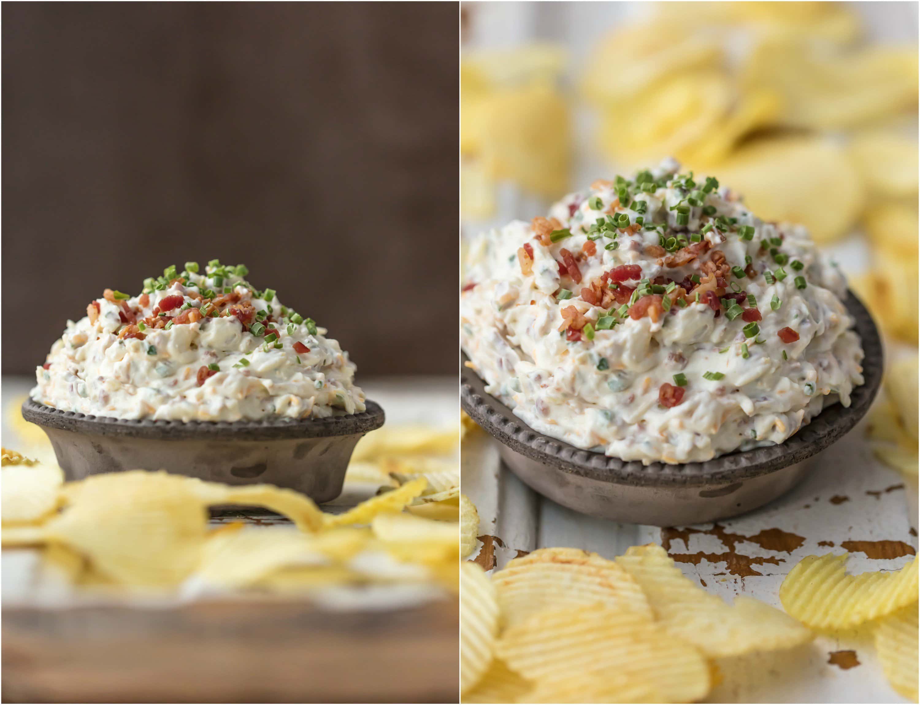 Caramelized Onion Dip Sour Cream, Onion, and Bacon Dip (VIDEO)