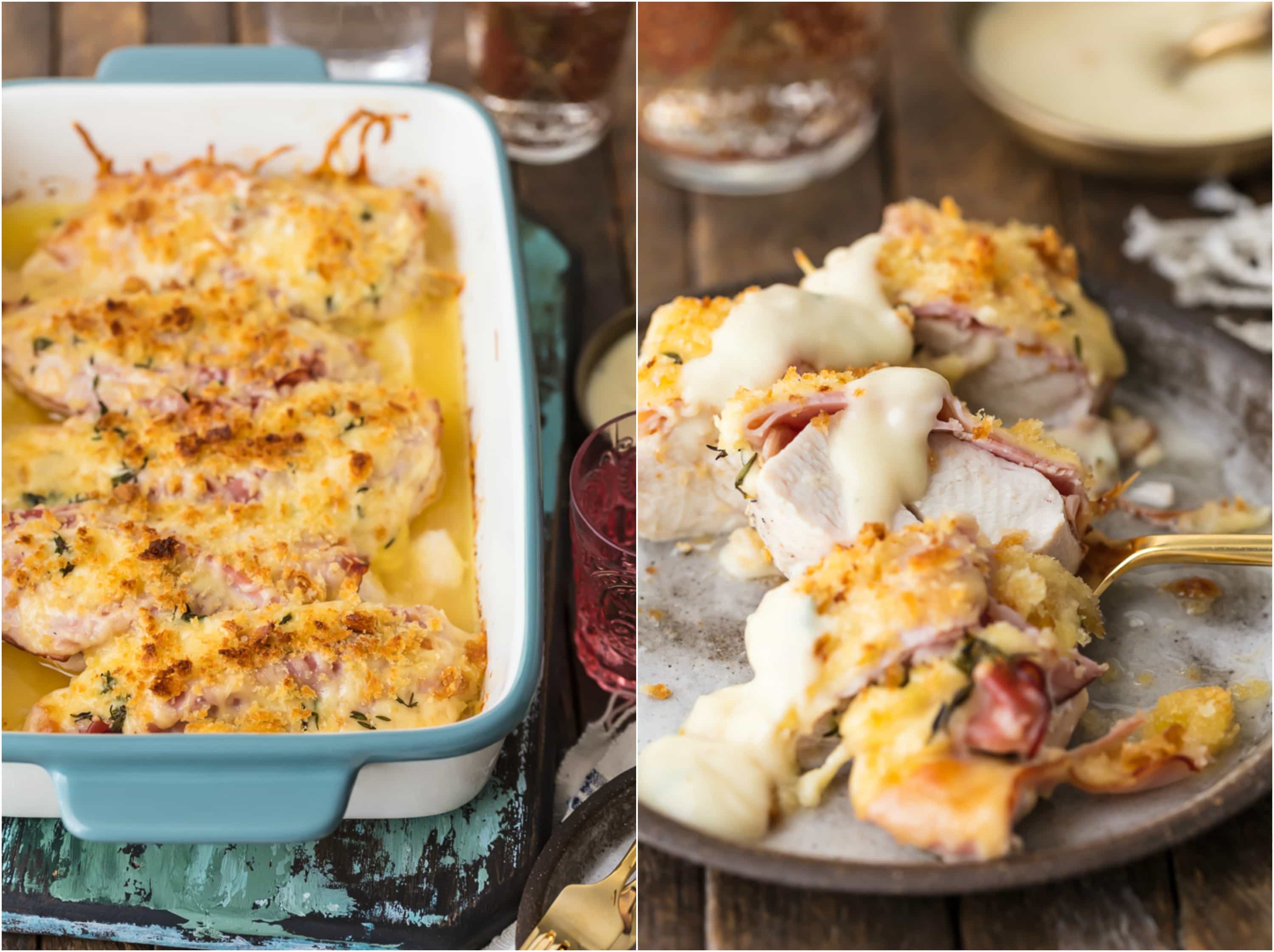 Chicken Cordon Bleu Recipe & Cordon Bleu Sauce {VIDEO}