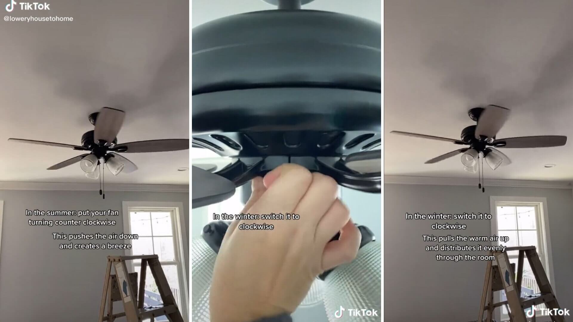 TikToker shares a ceiling fan hack that can lower your utility bill