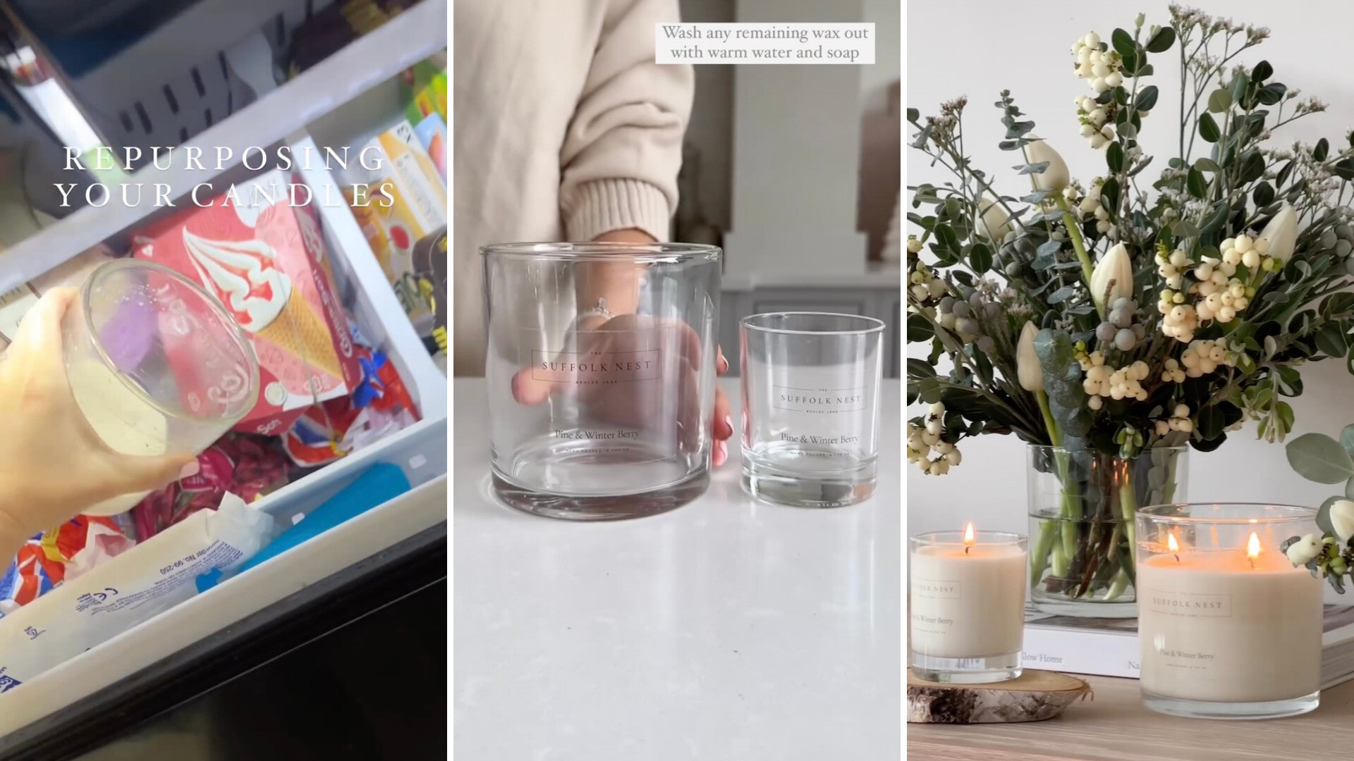 Interior designer shares 'clever' hack for giving your candles a second