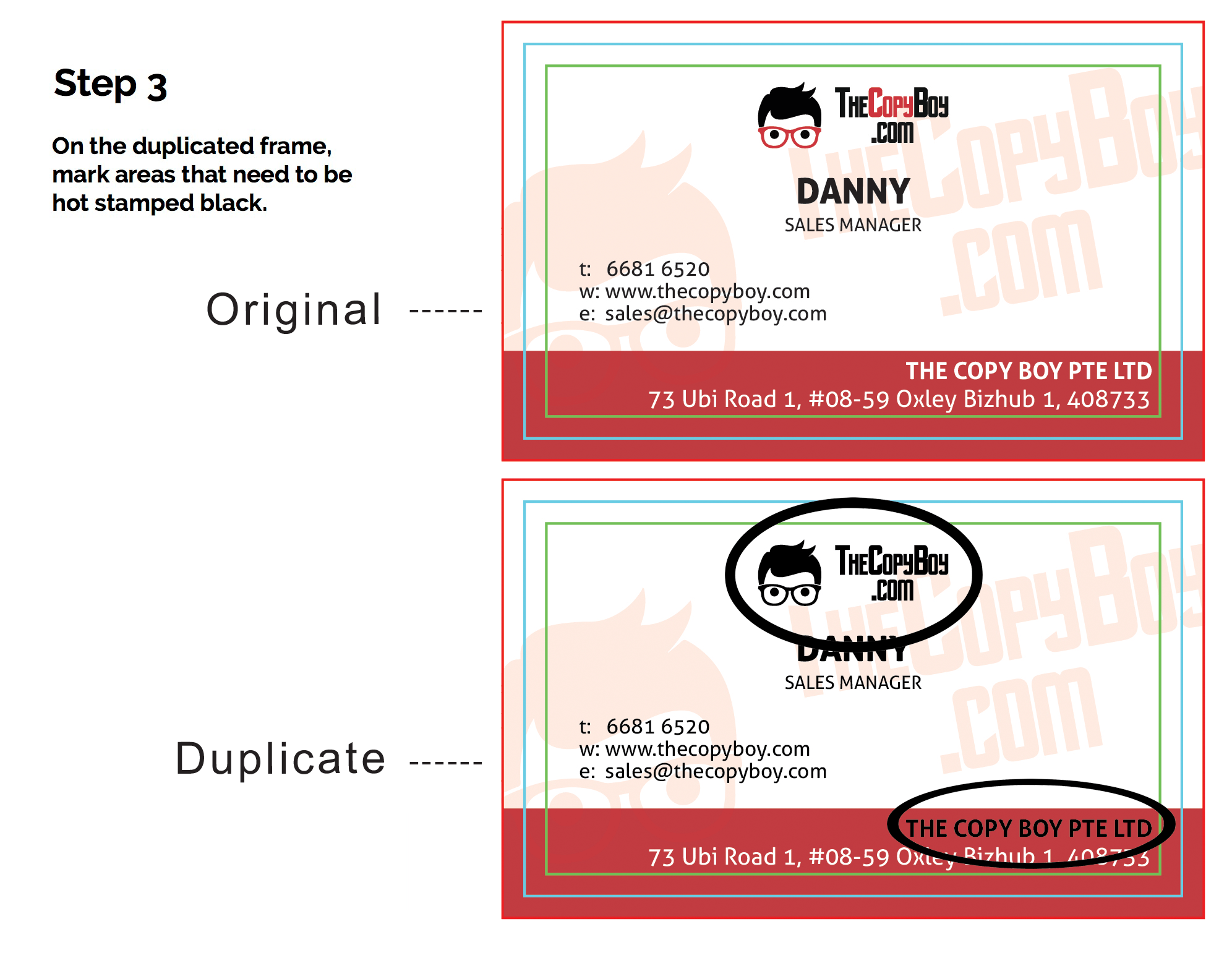 Hot Stamping The Copy Boy