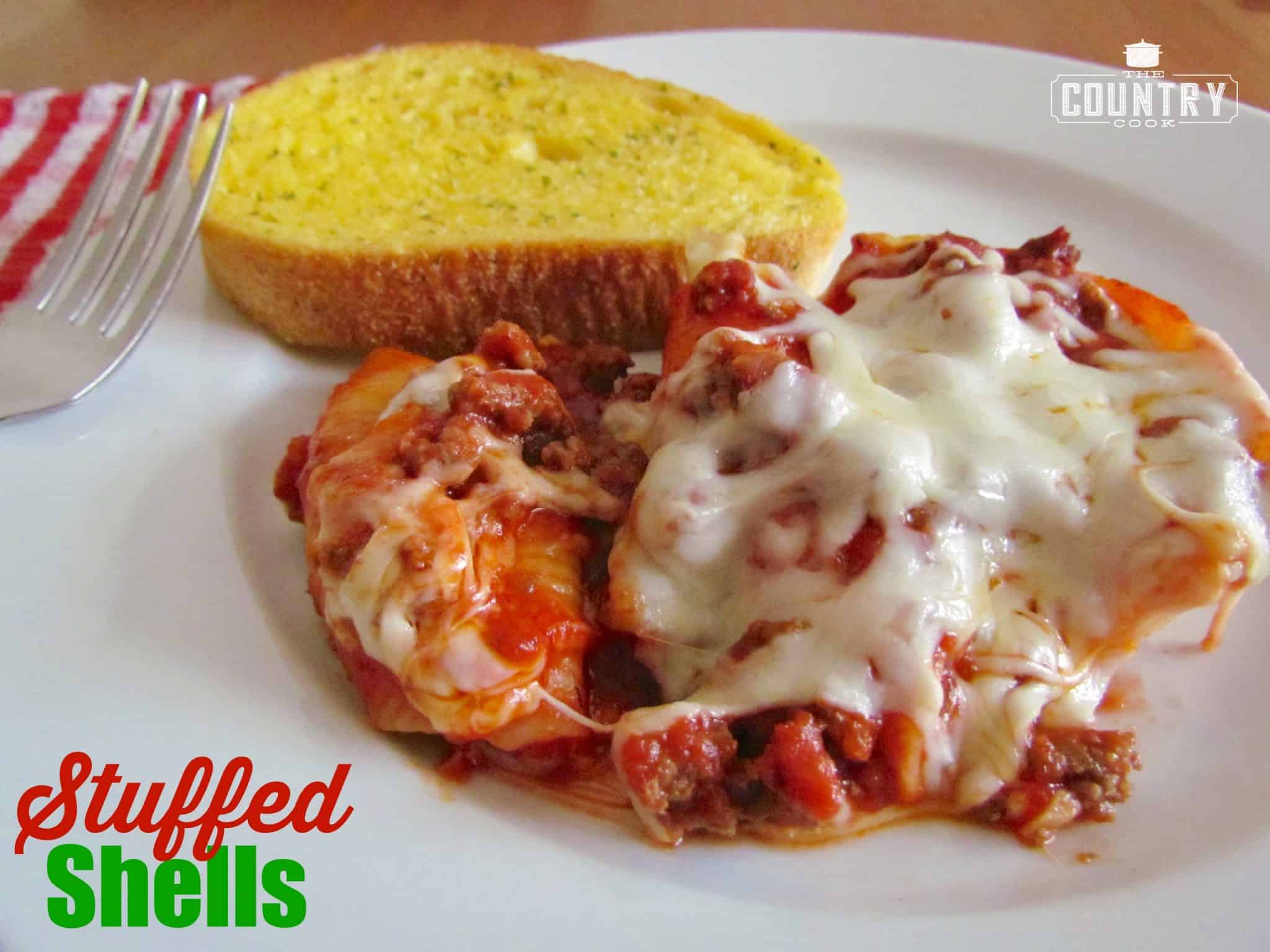 Stuffed Shells Christmas Dinner Easy Cheese Stuffed Shells The Country Cook main dishes