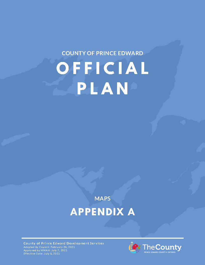 Official Plan Prince Edward County Municipal Services