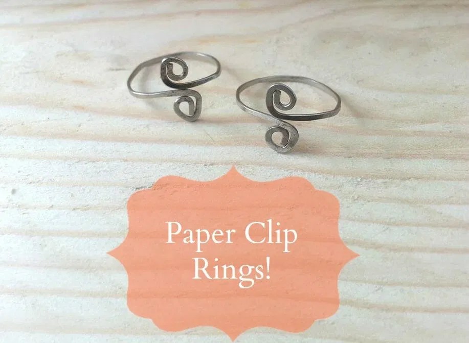 Create Rings from Paper Clips! (Turn an old paperclip into a fancy jewelry)