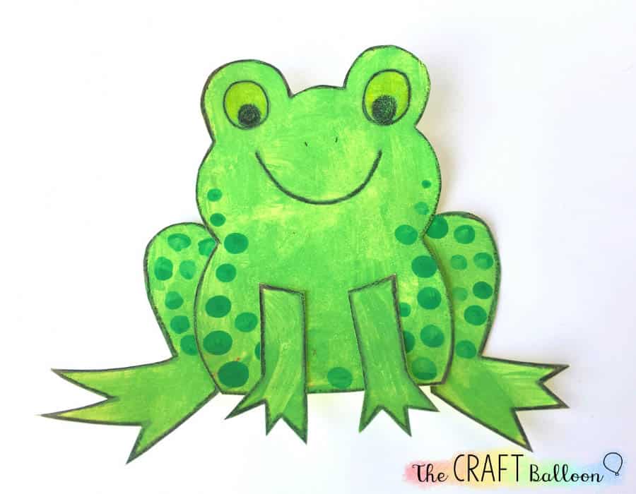 Fun frog craft for kids The Craft Balloon