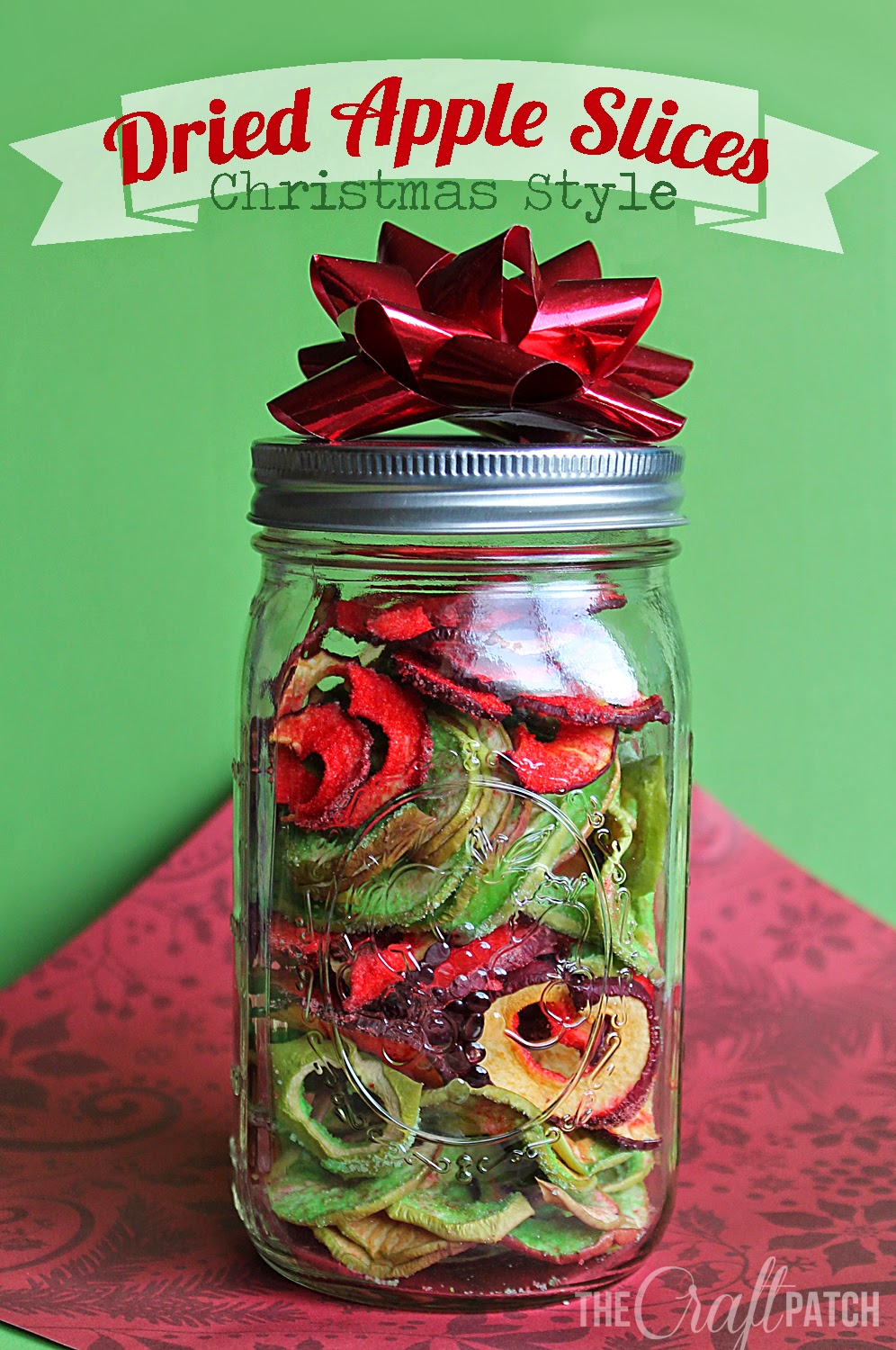 Christmas Dried Apple Slices