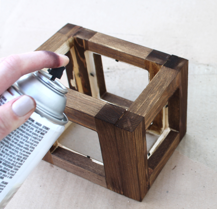 DIY Wood Picture Frame Desktop Organizer