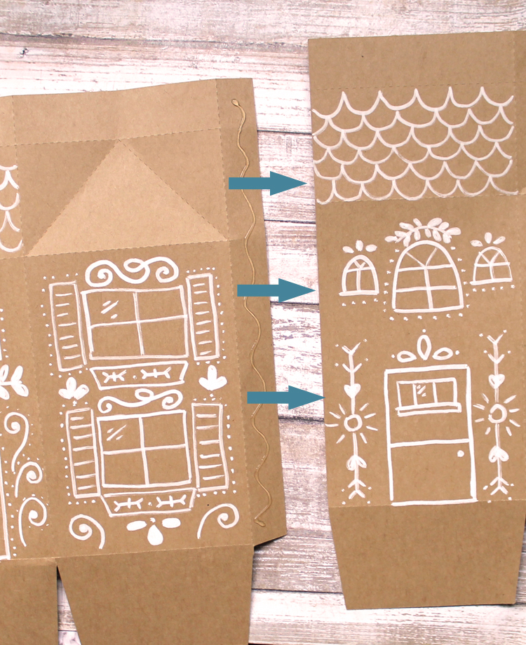 Gingerbread House Treat Box Free Printable and Cut File