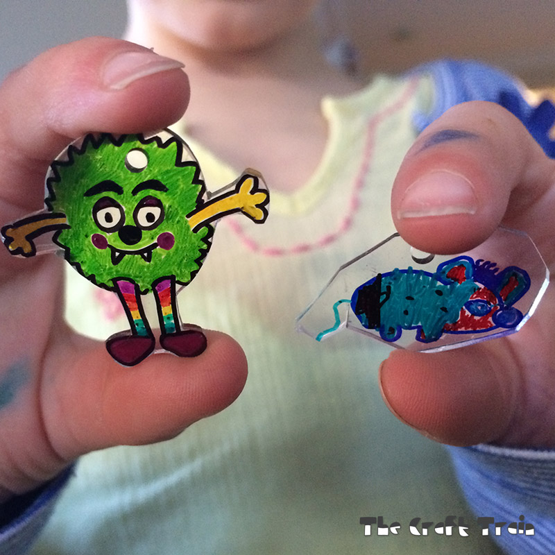 Shrink art charms The Craft Train