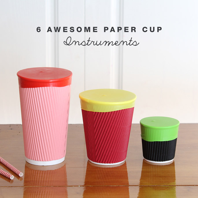 6 Awesome paper cup instruments The Craft Train
