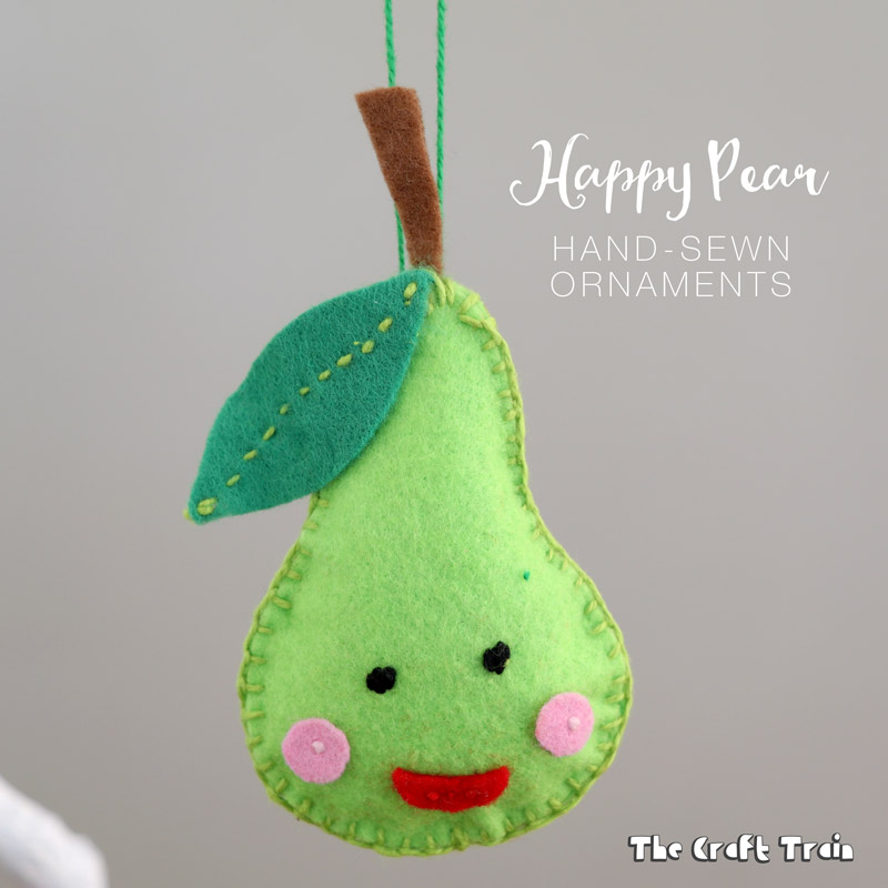 happy pear handsewn felt ornaments The Craft Train