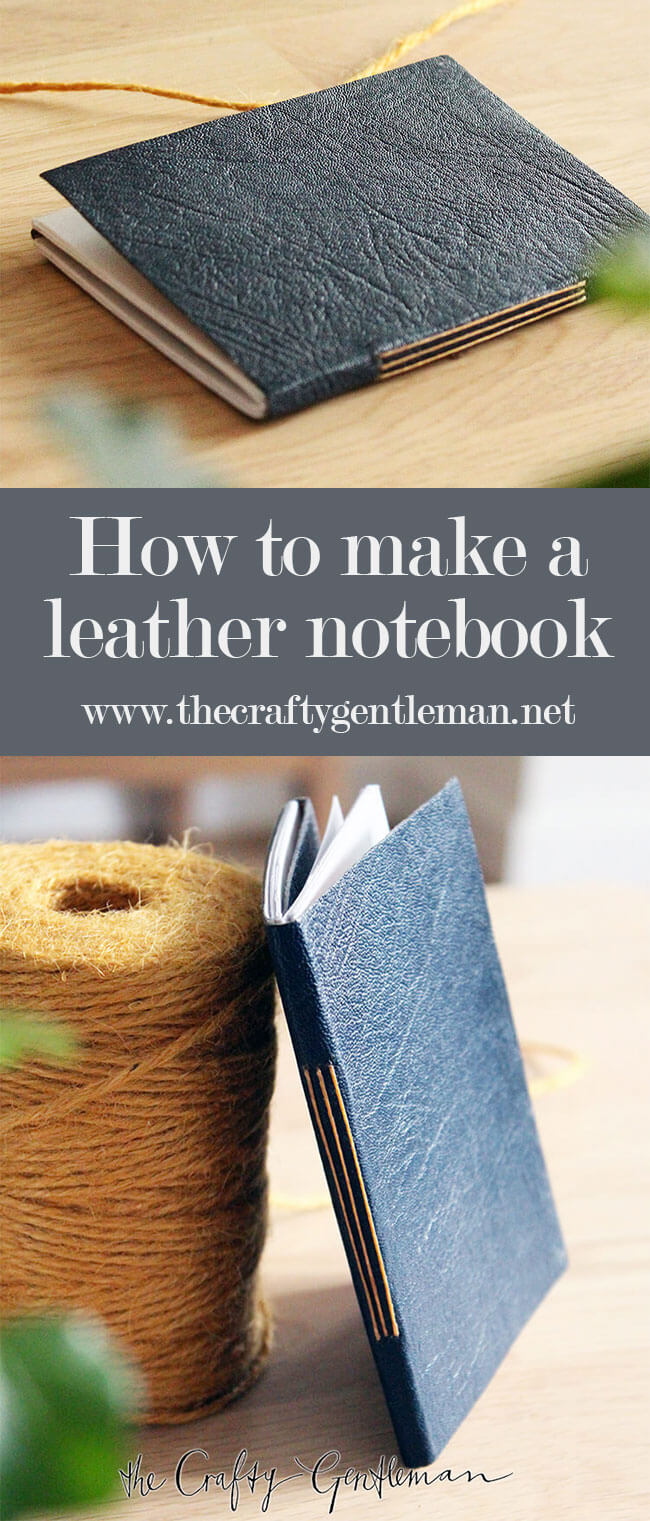 How to make a DIY leatherbound notebook