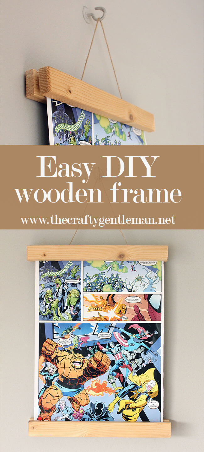 DIY wooden frame The Crafty Gentleman