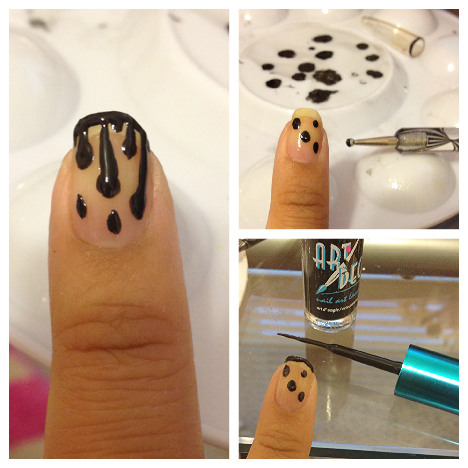 Blood Dripping Nail Design
