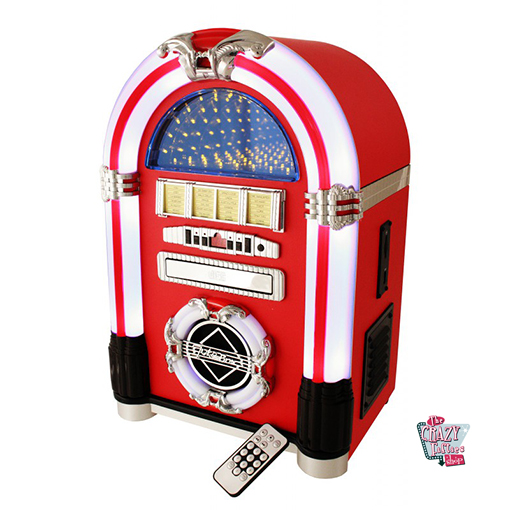 Jukebox Tabletop Red » Thecrazyfifties.es