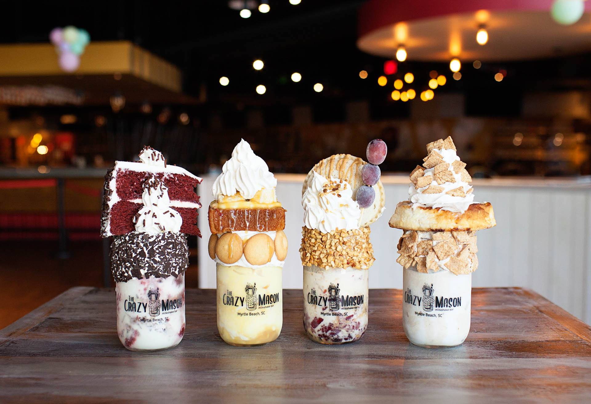 The Crazy Mason Milkshake Bar Myrtle Beach, SC Locations